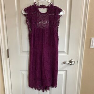 Free People Purple Lace Dress